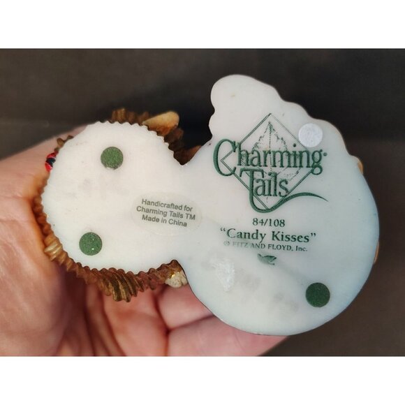 Charming Tails Candy Kisses Mouse Figurine, Mice Couple, Ladybug Chocolate Love - Picture 6 of 6